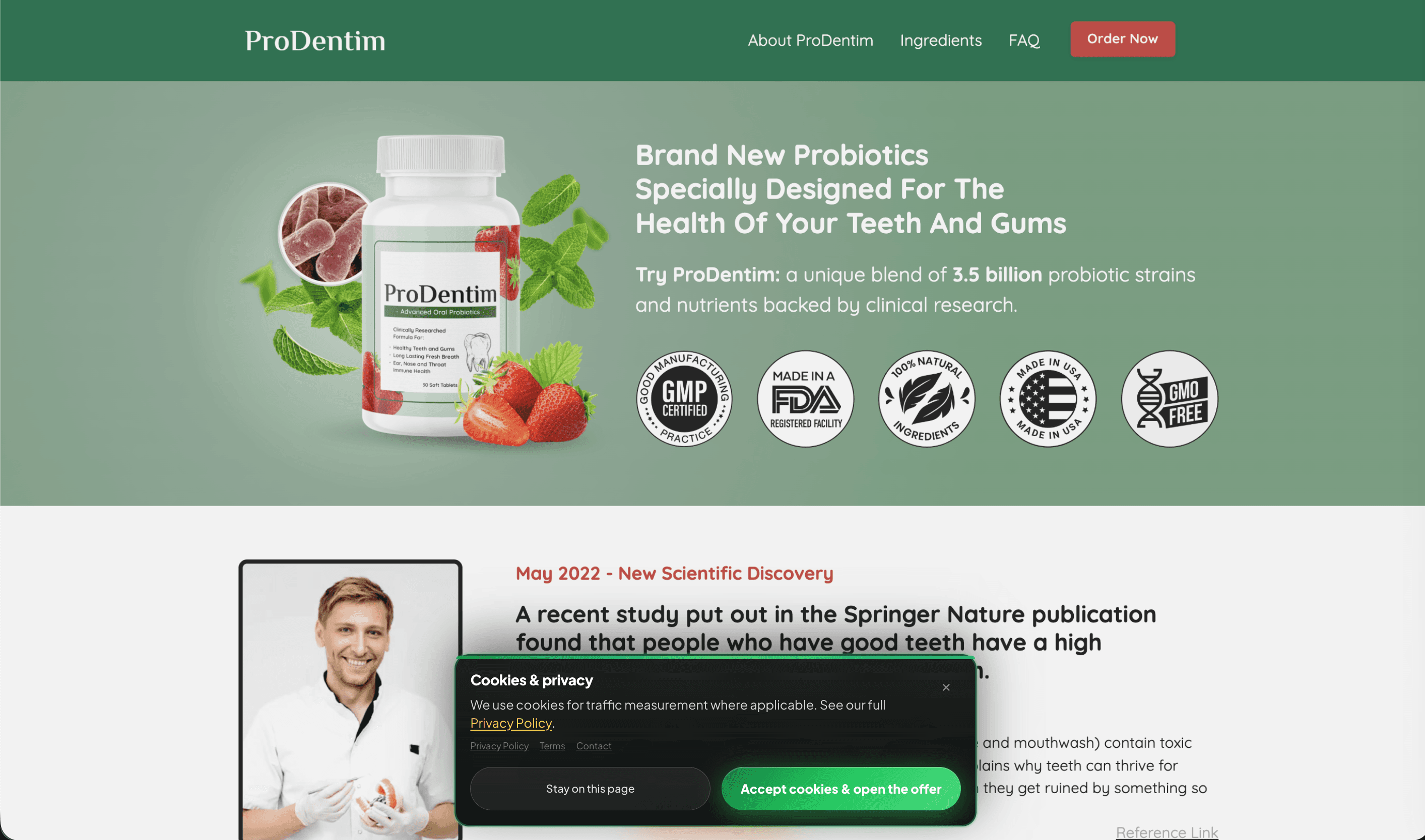 Formato 1 de landing page com capa de impacto